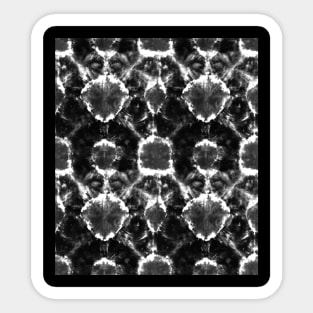 Black and White Technicolor Tie-Dye Sticker